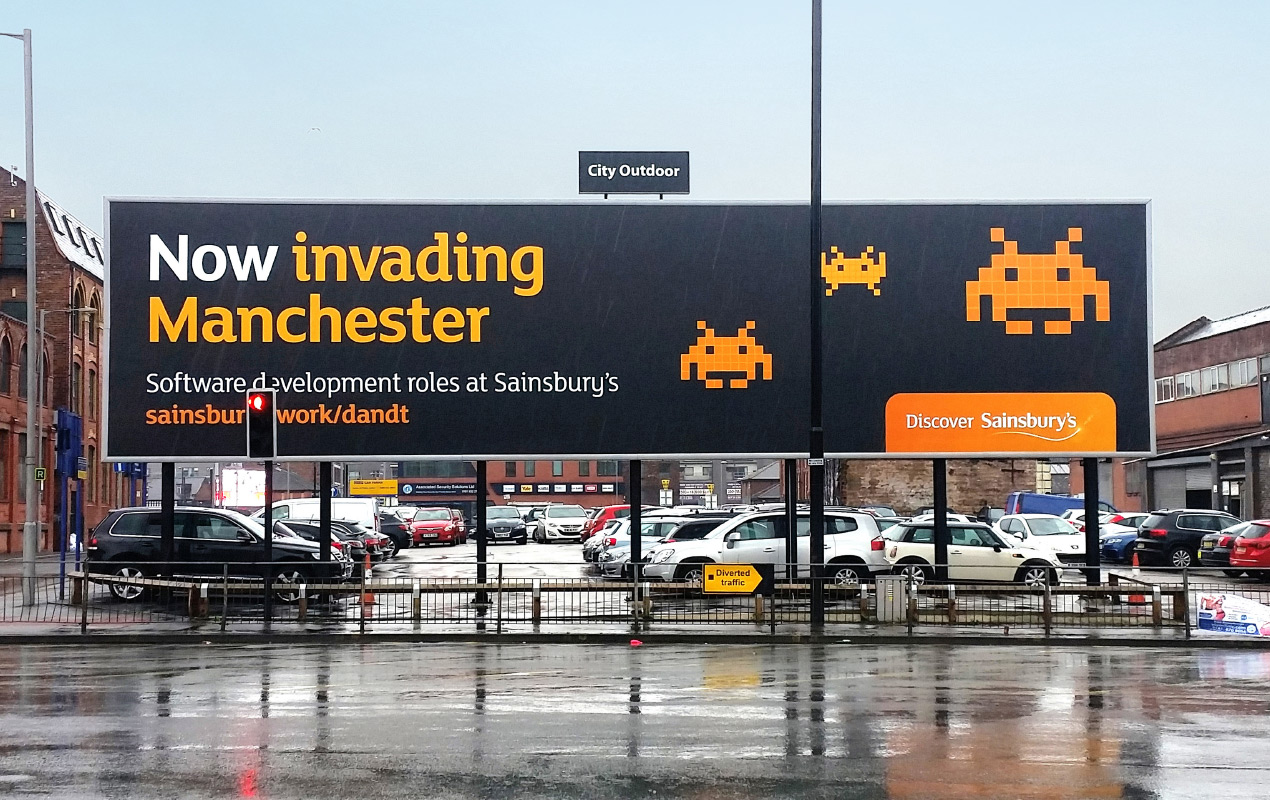 Sainsbury's outdoor billboard