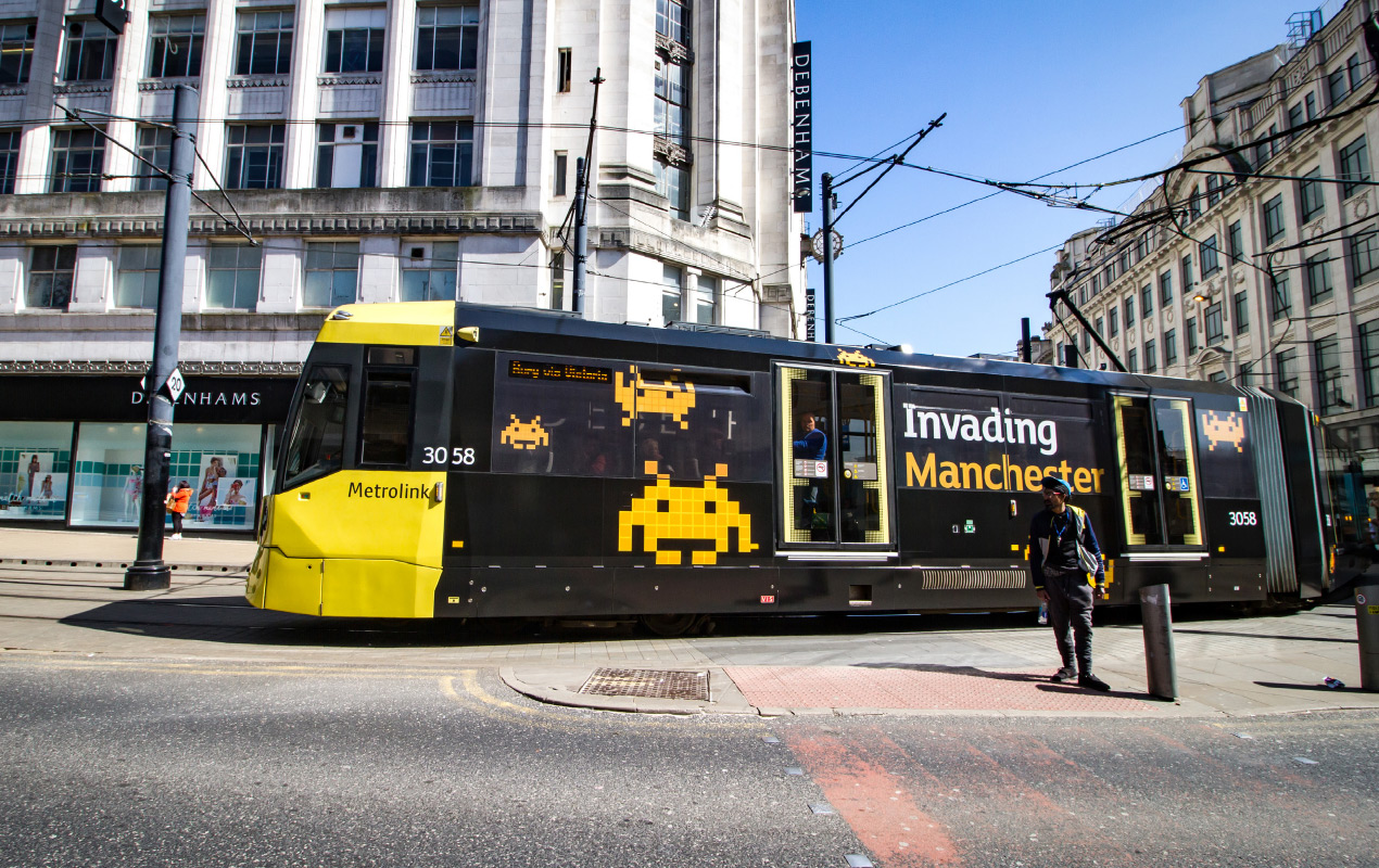 Sainsbury's tram wrap