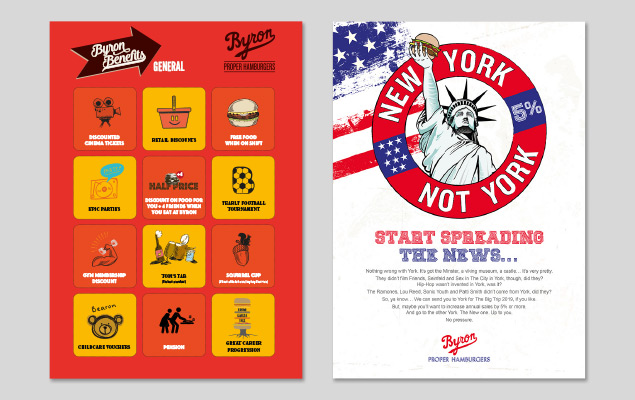 Benefits and NY not York posters