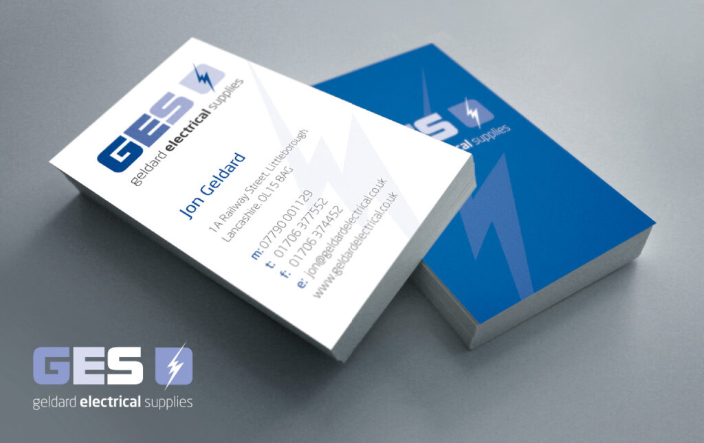 GES logo and business cards